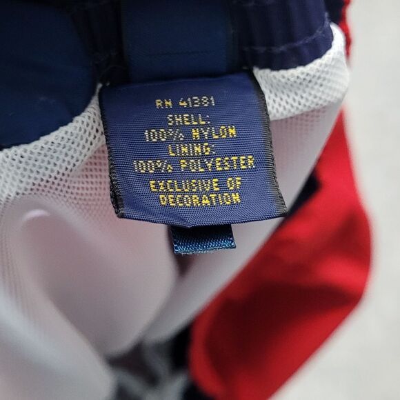 Polo Ralph Lauren Swim Trunks size 2xl Solid Red Navy Pony Preppy - Picture 5 of 8